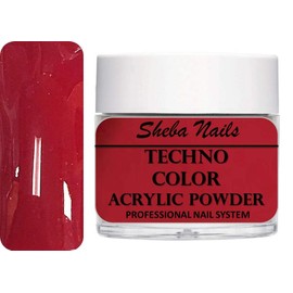 SHEBA NAILS Satin Color ACRYLIC Powder Collection - 1 oz. - SATIN RED