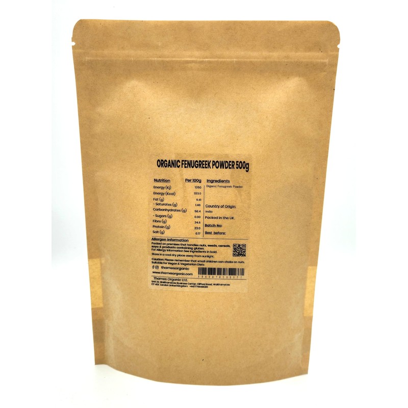 Thames Organic Certified Organic Fenugreek Powder | Nutty Sweet Flavor