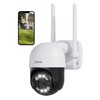 ZOSI 1080p WLAN Outdoor Surveillance Camera with Plug-in Power, 360°