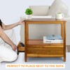ENKEZI Narrow End Table with Drawer and Shelf – Slim