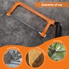 Professional Small Hacksaw, 2 Pcs Heavy Duty Mini Hacksaw, Cutting