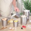 Newness Stainless Steel Measuring Jug with Handle – 3 Measuring