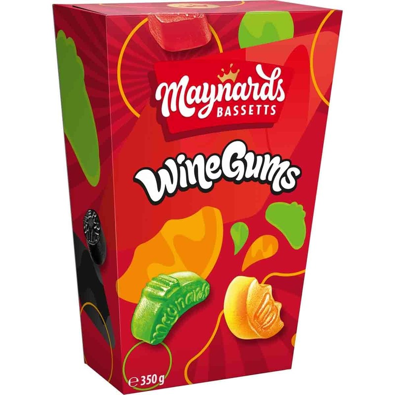 Maynards Bassetts Wine Gums Carton 350g (Pack of 1)