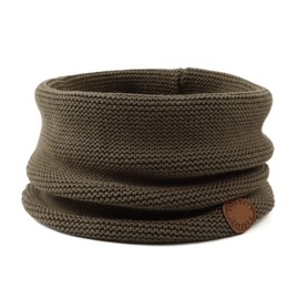 Winter Baby Boys Scarf Cotton Girls Neck Warmer Autumn Warm Knitted Scarves for Toddler Kids (Army Green)