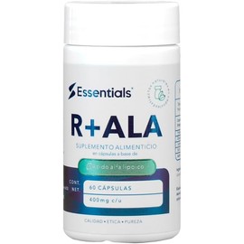 Essentials Innovation  Ácido alfa lipoico R ala 400 mg 60 cápsulas.