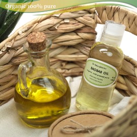 4 Oz Baobab Oil 100% Pure Organic Cold Pressed for Skin Hair Nails Massage