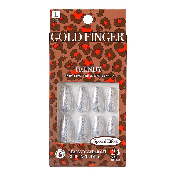 GoldFinger Press On Nails Special Effect Full Cover Nails Glue