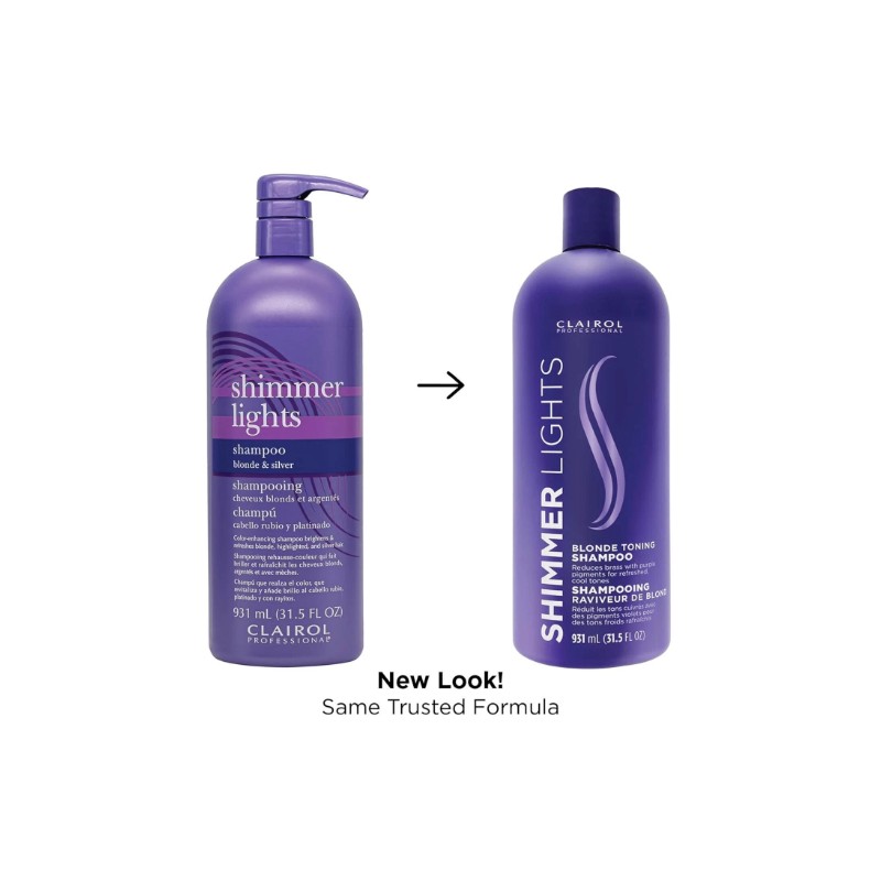 Clairol Shimmer Lights Shampoo & Conditioner Blonde Silver 31.5oz (New
