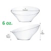 PLASTICPRO PLASTICPRO Disposable Angled Plastic Bowls Round Small Serving Bowl,