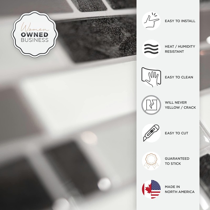 Smart Tiles - Peel and Stick Backsplash - Crescendo Modena