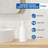 Ceramic Soap Dispenser 8.5oz Liquid Ceramic Soap Pump Dispenser for