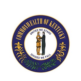 MAGNET Kentucky State Seal State Commonwealth Magnetic Vinyl Car Fridge Sticks to any Metal Surface 5"