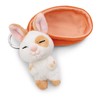 NICI Sleeping Pets Rabbit Caramel Keyring