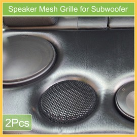 REPAIROCK Universal 5.5 Inch Speaker Grills Mesh for Audio Subwoofer 143x151x11mm Grille without Frame Black - Pack of 2 Auto Replacement Parts