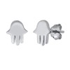 Sterling Silver Four Hand of God Stud Earrings