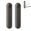 iHangers Foldable Heavy-Duty Wall Hooks, 2-Pack Gold Aluminum Alloy Screw-Mounted