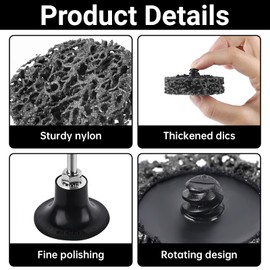 30 Pcs 2 Inch Quick Change Easy Strip Discs, Die Grinder Sanding Disc Paint Stripping Wheels, for Drill Die Grinder Attachments (Black)