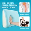 HOMBYS Lumbar Support Pillow for Recliner Chair, Memory Foam Back