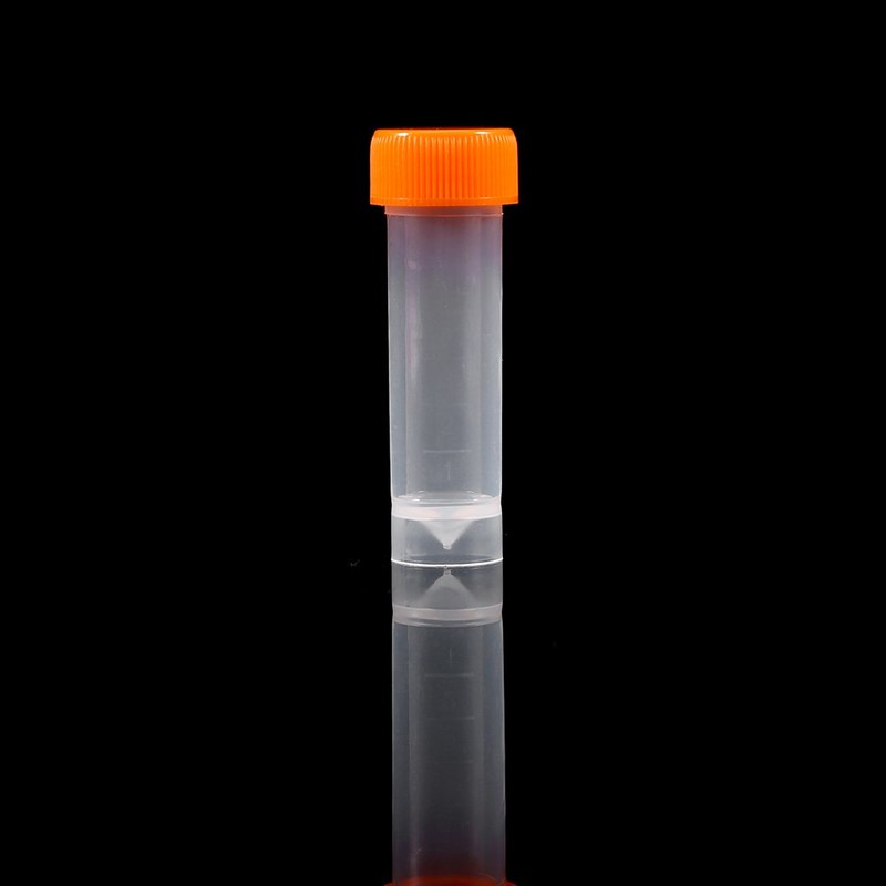 10pcs Plastic Test Tubes 5ML with Lid, Graduated Marks and