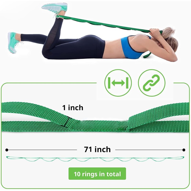 ETHEL Stretching Strap Yoga Stretch Strap for Physical Therapy, 10