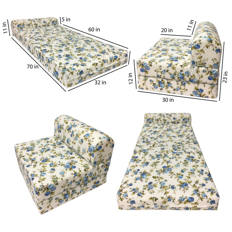 Amfuton Sleeper Chair Folding Foam Beds, Portable Foldable Bed 6