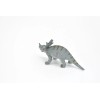 K&M Styracosaurus Dinosaur, Very Nice Plastic Replica 2 1/2" ~
