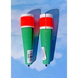 Comal 30G & 32G   Popping Float Non-Weighted Slotted & Non CHOOSE Red Green  - 3", Slotted