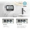 KADAMS Shower Timer Clock Waterproof Bathroom Timer – Digital Wall