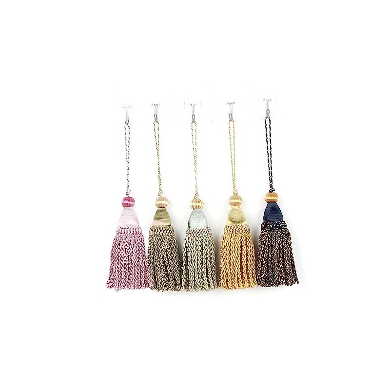Fenghuangwu 2 Pcs 6" Large Key Tassel with 4.3" Loop