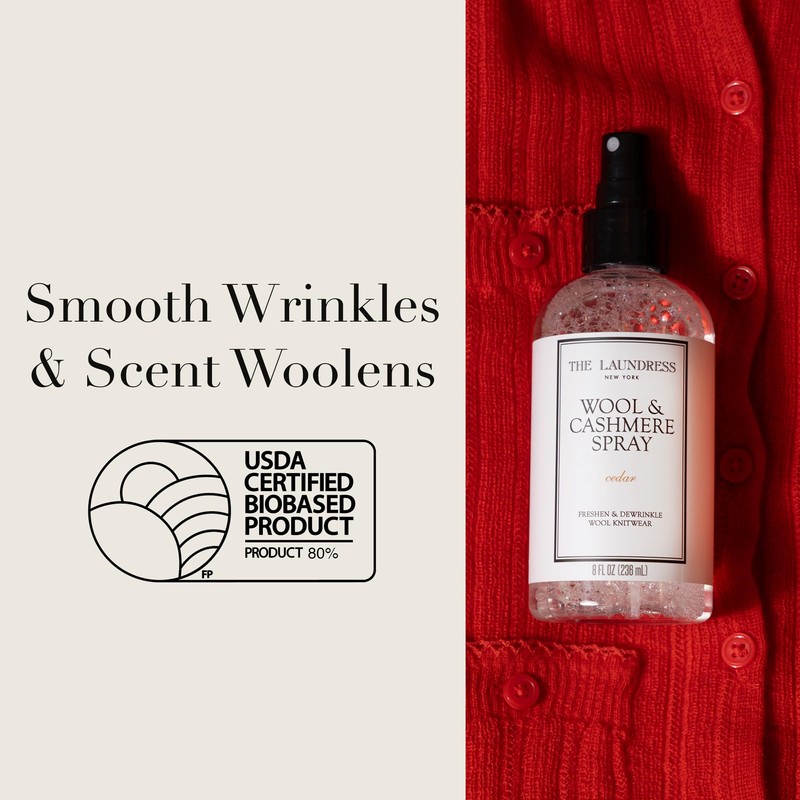 The Laundress Wool and Cashmere Fabric Spray, Wool Dewrinkle Spray,