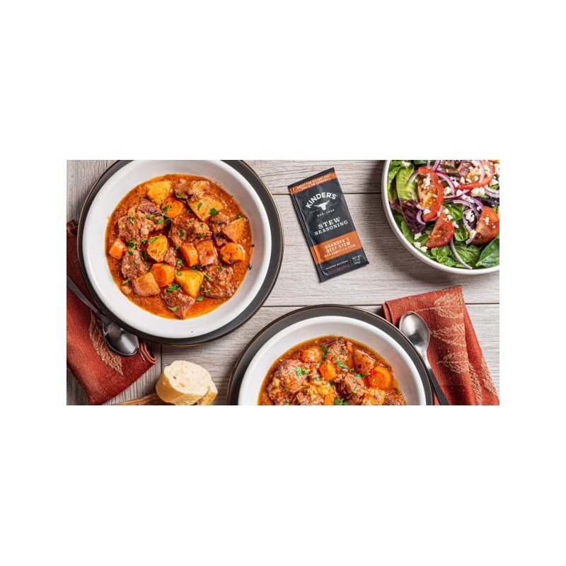KINDERS Autumn Cooking Seasoning Bundle - Grandpa's Beef Stew 1.2oz,