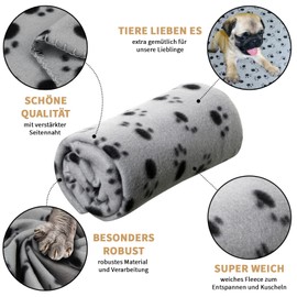 OMH nutrition OH MY HEALTH Cat Fleece Blanket Pack of 3 Washable Soft Blanket Throw 70 cm x 100 cm