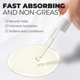 TOMICCA Cuticle Oil, 15ml Moisturize & Repair Cuticle Serum with Vitamin E, Deeply Hydrating and Nourishing Cuticle Honeysuckle Oil for Dry Brittle Rough Nails, Repair and Strengthen