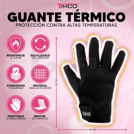 Guante Térmico Para Ferro Y Rizadora De Cabello Timco G-001                                                                                           