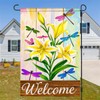 BlissYard Welcome Garden Flag 12x18 Double Sided Small Flags with