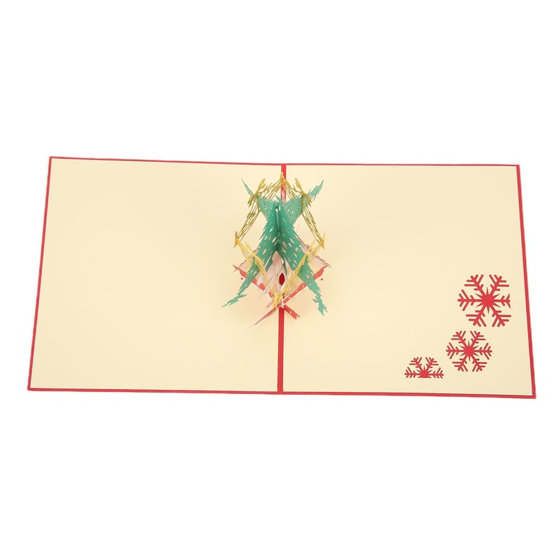 Greeting Card Three Dimensional Christmas Special Shape Decorative Paper with