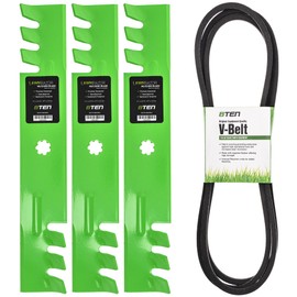 8TEN Deck Blade Belt Kit for John Deere 155C LA130 LA140 LA145 LA165 D140 D150 D160 X140 X165 48 Inch