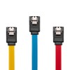 sonero® SATA III 6Gb/s Daten-Kabel-Set, 3x 0,50m, rot/gelb/blau