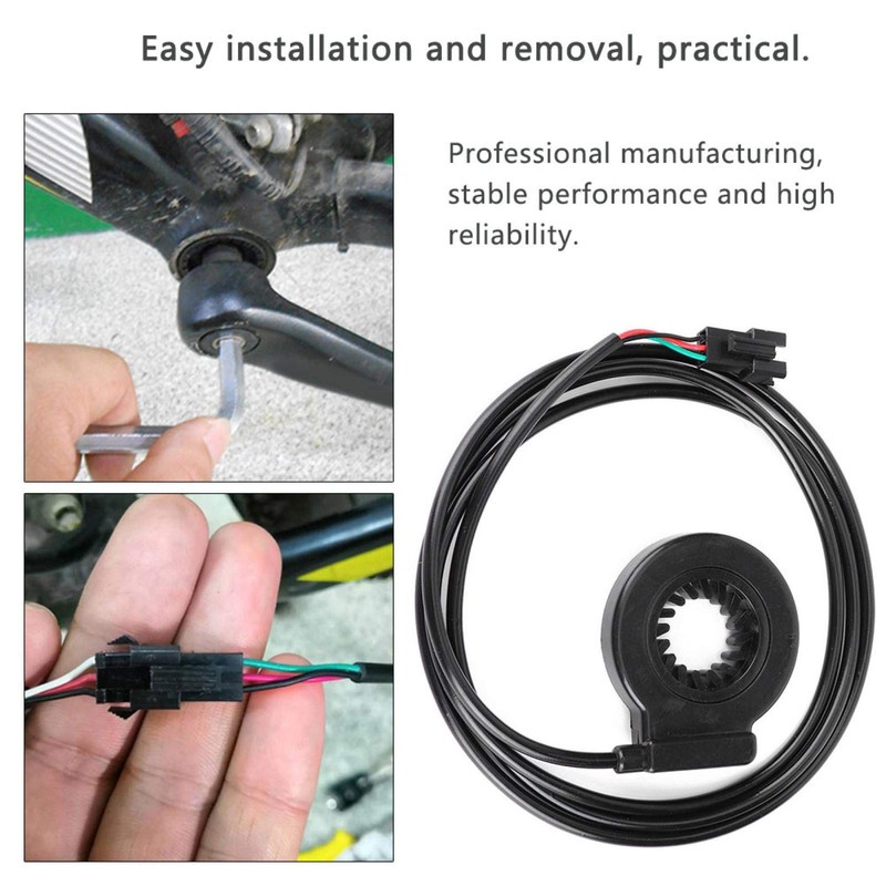 Alomejor Electric Bicycle Pedal Assist Sensor Double Hall 12 Magnetic