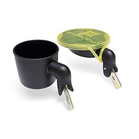 Burley Snack Bowl and Cup Holder, Black