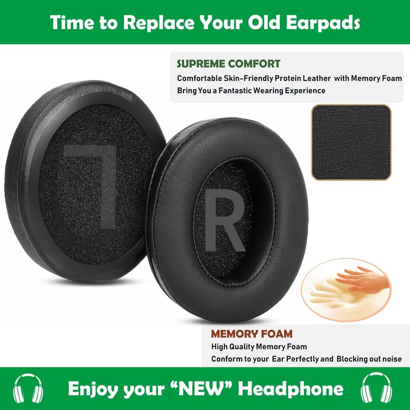 ACCOUTA Premium Replacement Ear Pads Cushion Compatible with HyperX Cloud