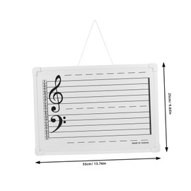Operitacx Whiteboard Music Staff Boys and Girls Whiteboard Magnetic Erasable Board School Teaching Tools