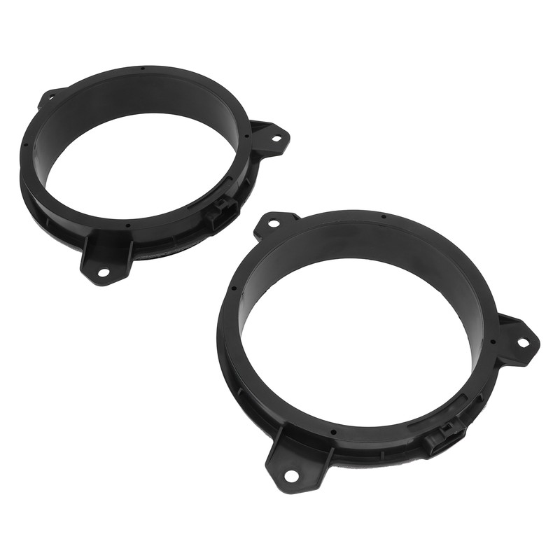 1 Pair 6.5in Door Speaker Spacer Wire Harness Kit Black