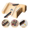 NJYW 8-in-1 Fingerboard Skate Park Kit with 3 Mini Fingerboards,