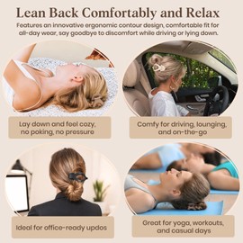 Oeusnael 4 PCS Large Flat Hair Clips for Women Girls, French Concord Lay Down Flat Claw Clips for Thick Thin Hair, Comfortable Curved Flat Clip, Matte Non-slip Strong Hold Hair Accessories, Neutral