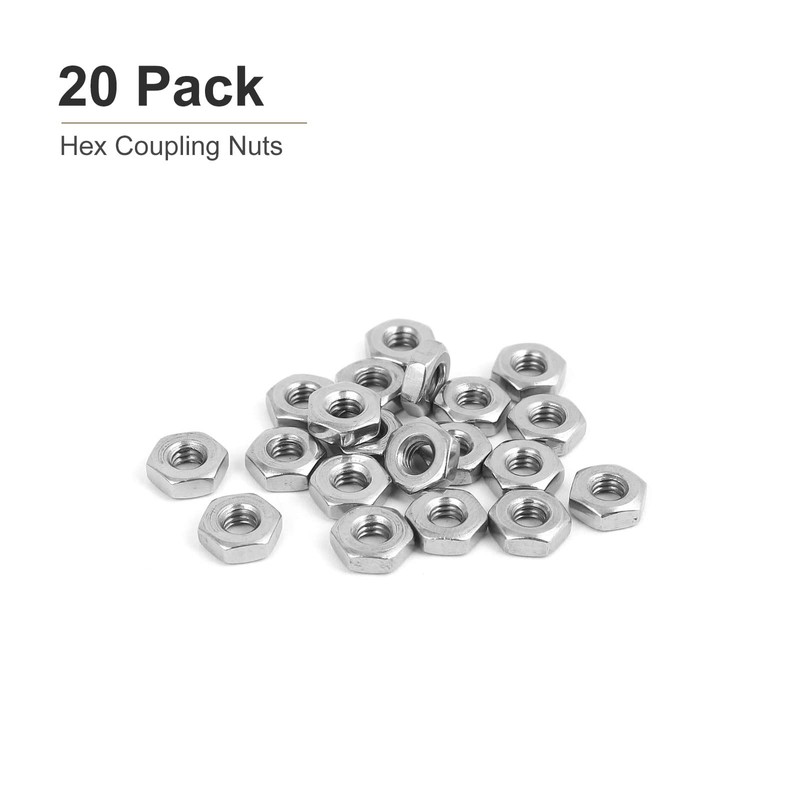 DTGN #8-32(UNC) Hex Nuts - 20 Pack - Home Garage