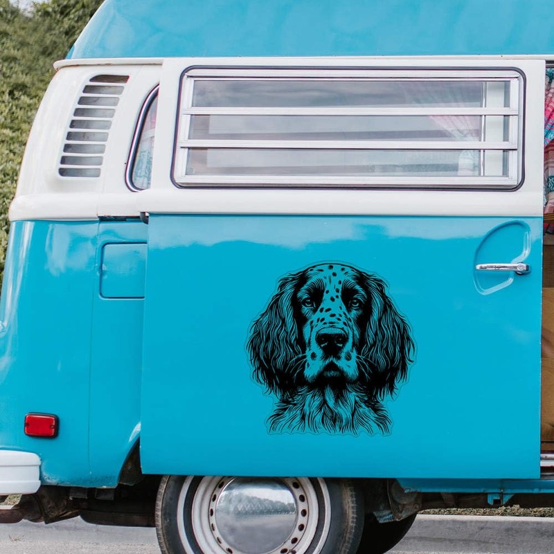 'English Setter Dog' Clear Sticker Decal – Waterproof Film for
