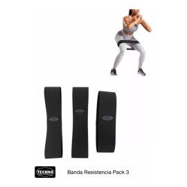 Techno Ligas De Resistecia 3 Pack Para Piernas Y Gluteos Bandas