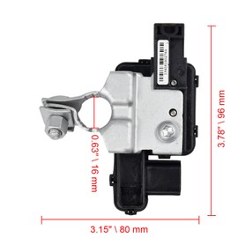 Molloparts Sensor de corriente de batería compatible con Honda Accord 2013-2017 Acura RLX 2014-2017 Sensor de extremo de terminal de cable Sensor de batería 38920-T2A-A04 38920-T2A-A03