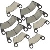 Caltric Front and Rear Brake Pads for Polaris Ranger EV
